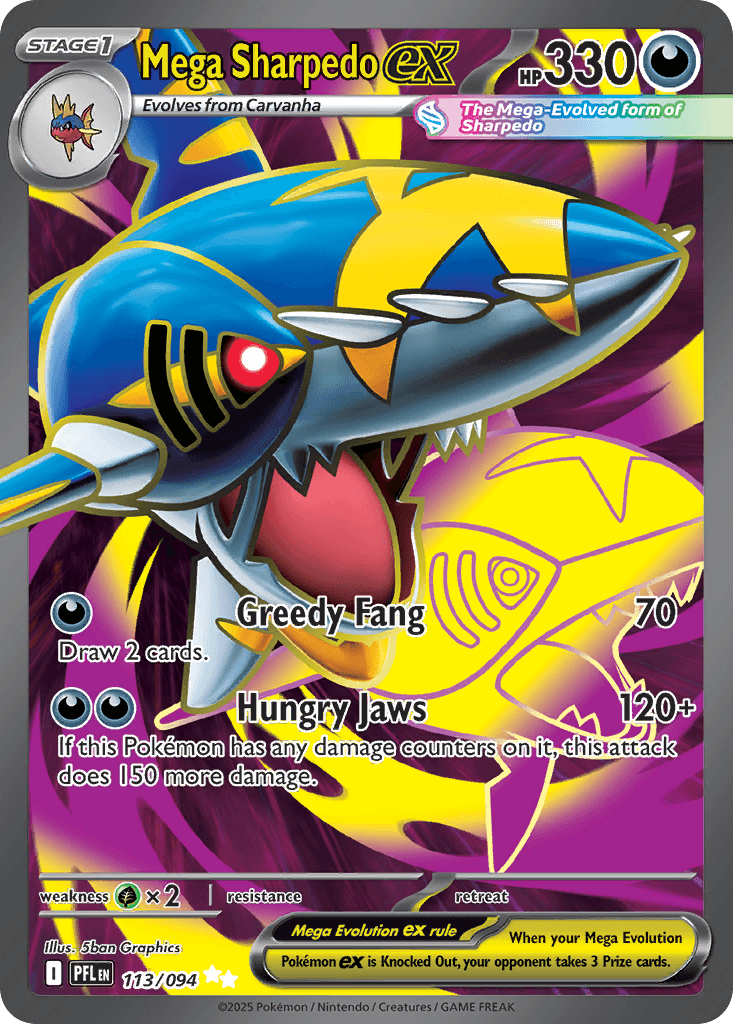 Mega Sharpedo ex